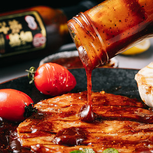 百利0脂肪黑胡椒酱意大利面酱牛排o低脂黑椒酱汁拌面酱家用酱料减