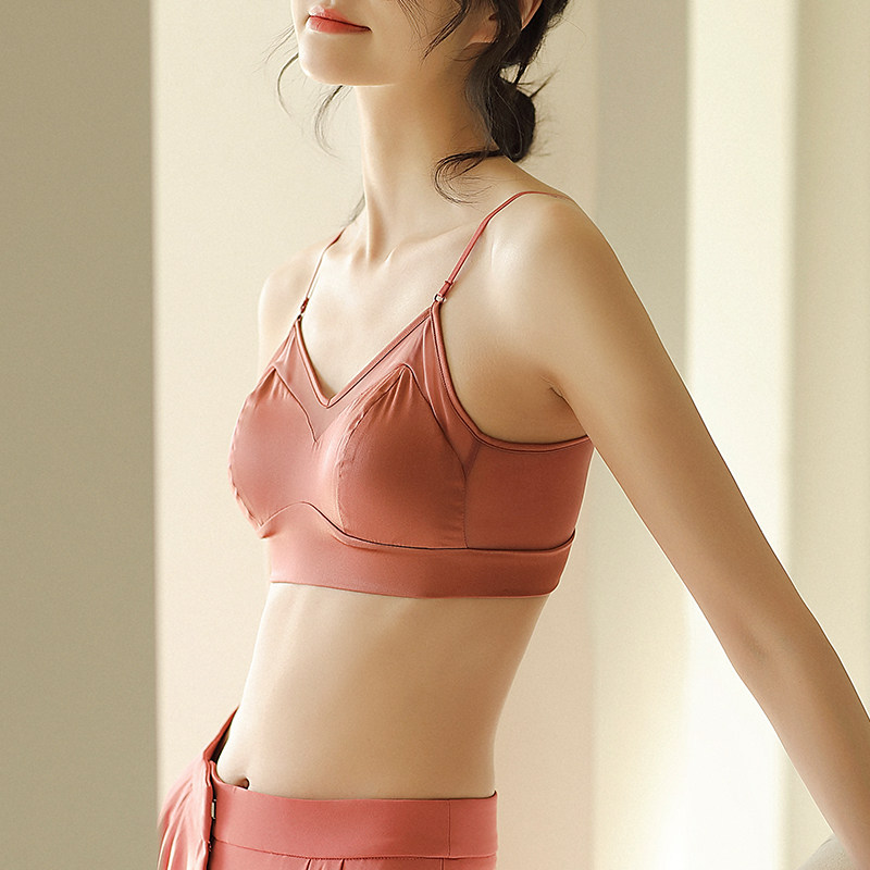 有致美背女桑蚕丝性感细肩带文胸 fimage有致南木文胸