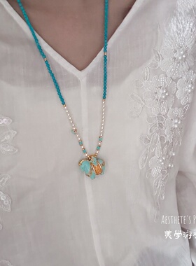 2026新款滴油小马串珠毛衣链