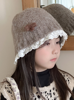 渔夫帽韩系儿童秋冬拍照洋气保暖