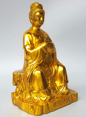 泰山奶奶铜像眼光娘娘观音中式