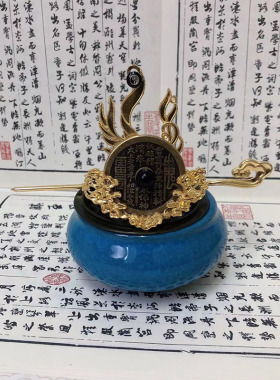 头冠合金古风道系发冠头饰