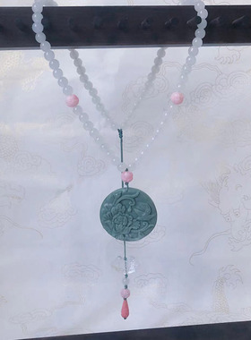 通用琉璃汉服配饰软璎珞串珠背云