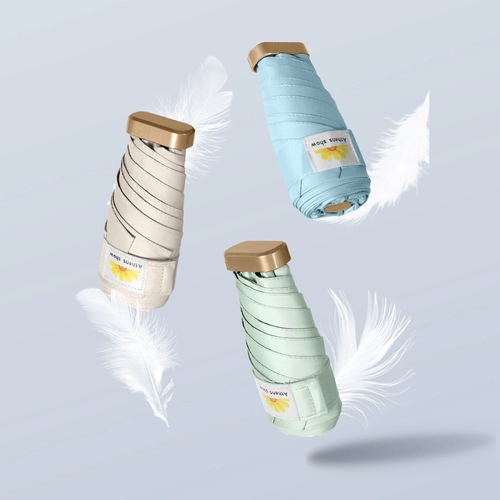 Маленький портативный автоматический зонтик на солнечной энергии, защита от солнца, защита от ультрафиолета