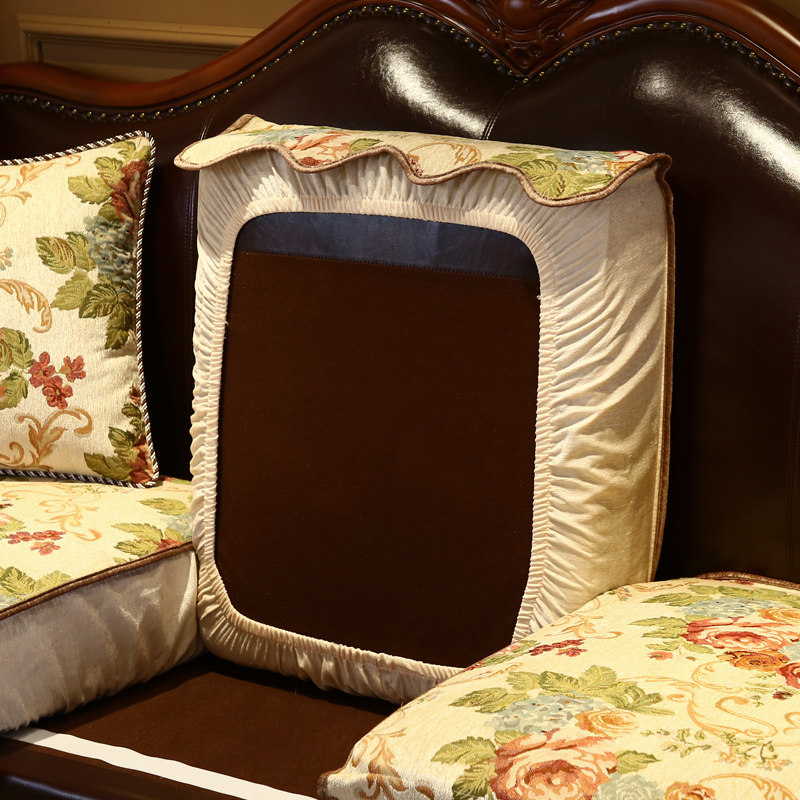 欧式沙发套罩四季通用防滑高档布艺雪尼尔沙发笠美式沙发垫可定做,淘宝优惠券,粉丝福利购,淘宝优惠卷