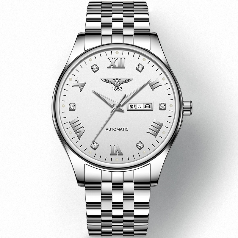 正品瑞士男士陀飞轮镂空天王机械表 路欧斯宾国产腕表