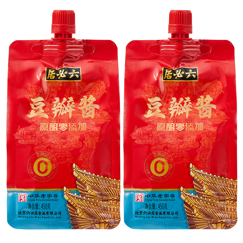 六必居熟酱豆瓣酱450g*2葱蘸酱黄豆酱原酿豆瓣酱炒菜专用烹饪蘸酱 - 图3