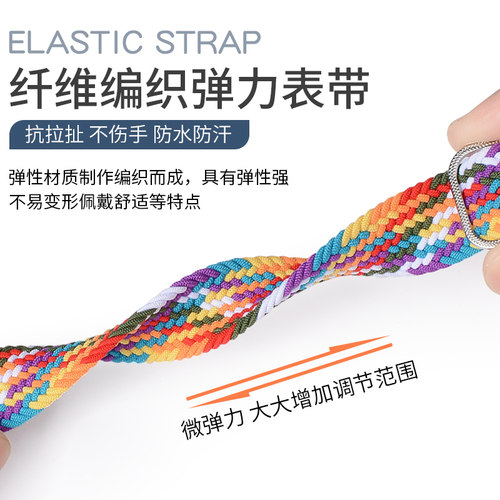 适用小天才电话手表表带Z8/Z7A/Z6巅峰/Z1/Z2/Z3/Z1S/Q1C/Q1A/D2/Q1C/Q1/Y01A/Z5pro尼龙卡扣腕带通用配件 - 图2
