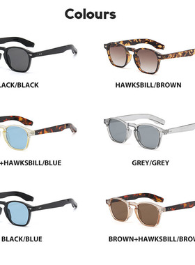 镁作防紫外线韩版情侣复古墨镜