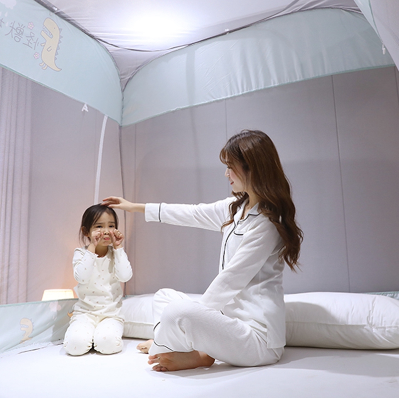 蒙古包蚊帐2025新款1.35米家用135x190全底防摔儿童免安装1米35床,淘宝优惠券,粉丝福利购,淘宝优惠卷