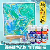 Liquid Painting Propylene Paint Fluid Painting Material Bag Suit Decoration Painting Diy Violent Bears creative hand-painted graffiti