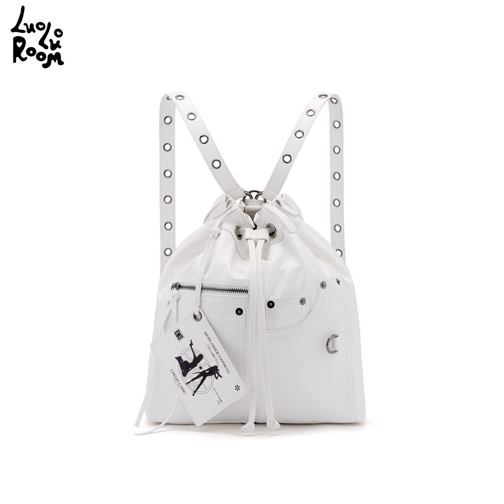 luoluoroom正品“黑卡女人”皮裤双肩包/单肩包/斜挎包(三种背法),淘宝优惠券,粉丝福利购,淘宝优惠卷