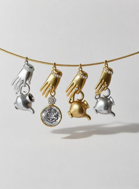 小众感手拎小壶项链原创设计感