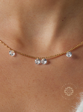 锆石S925闪珠女闪耀项链满天星