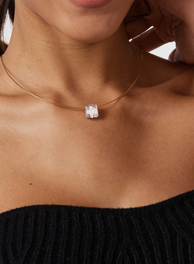 S925银女大冰糖项链重工高级感