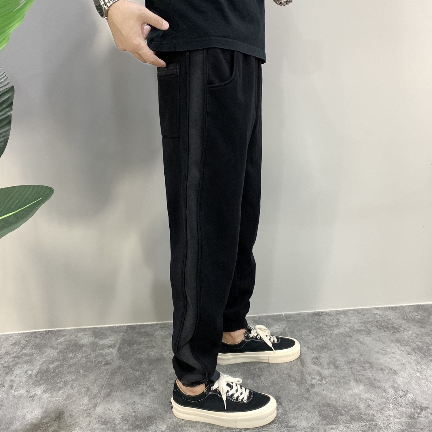 2025高品质日系复古束脚休闲运动裤卫裤男秋冬宽松小脚流行哈伦裤,淘宝优惠券,粉丝福利购,淘宝优惠卷