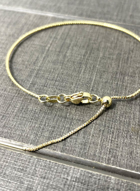 黄色合金蛇骨链手链diy手串万能手链男女饰品时尚个性配件手链