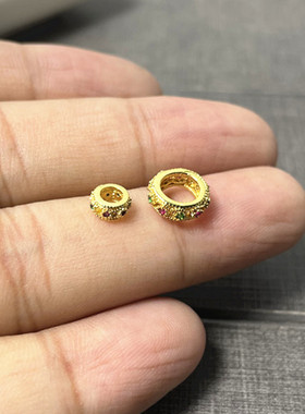 铜镀金跑环配件手工DIY