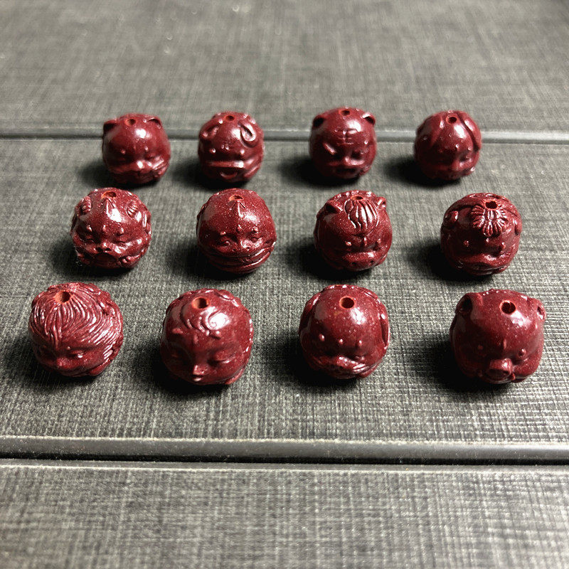 高含量紫金砂朱砂隔珠十二生肖帝王砂12饰品背云配件diy手链佛珠,淘宝优惠券,粉丝福利购,淘宝优惠卷
