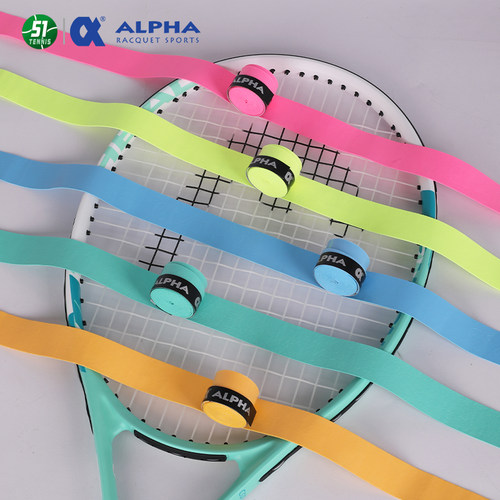 ALPHA阿尔法吸汗带网球拍羽毛球拍TG200亮面粘性手胶鱼竿握把胶 - 图0