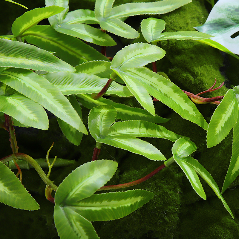 仿真绿植造景小植物配件假花树仿生植物阳台橱窗植物墙造景小盆景 - 图0