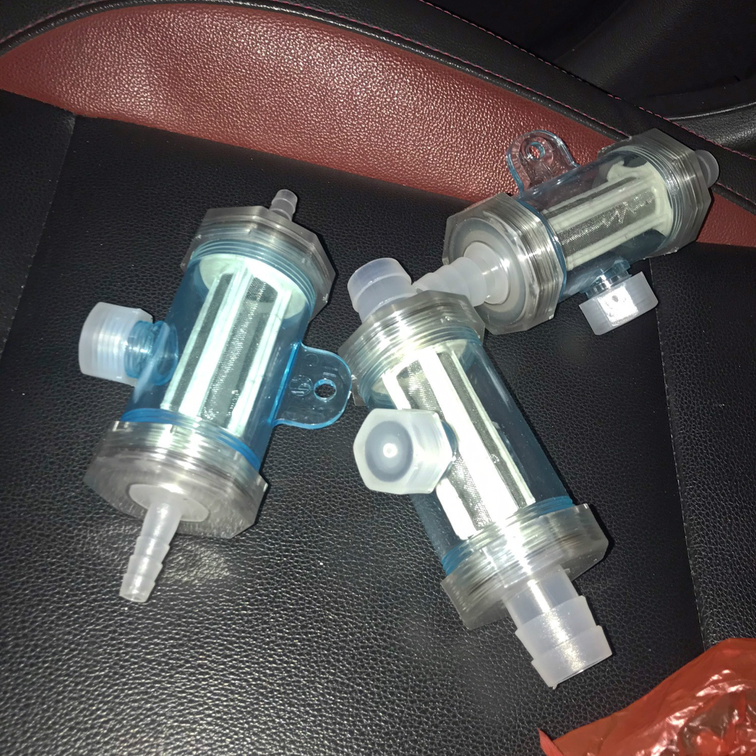 淋水器配件全套过滤网超细超密刹车水管淋水箱4分过滤器汽车货车