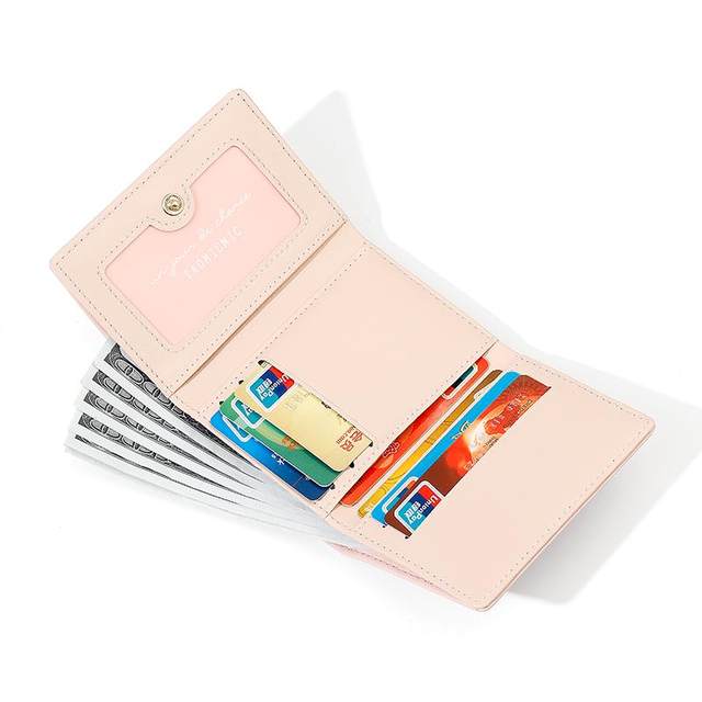 Exquisite and cute thin printed student wallet with high appearance