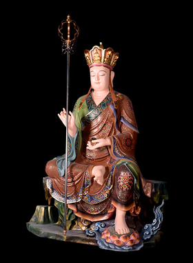 彩绘半座树脂玻璃钢迎善永安树脂