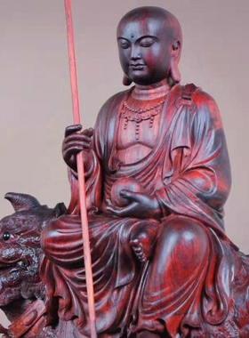 清刀地藏王菩萨迎善工艺品木雕