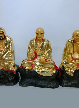 迎善永安降龙伏虎摆件