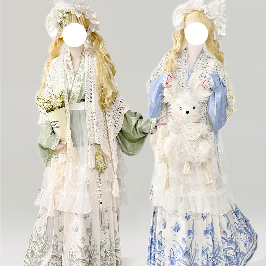 墨染幽阙原创[蝶梦]汉洋折衷明制交领短衫罩裙斗篷马面洛丽塔秋冬,淘宝优惠券,粉丝福利购,淘宝优惠卷