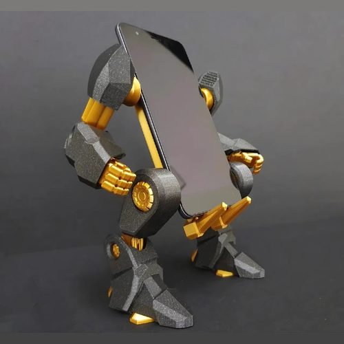 机械外骨骼风格机甲高达炫酷手机支架桌面摆件3D打印组装模型定制 - 图0