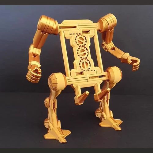 机械外骨骼风格机甲高达炫酷手机支架桌面摆件3D打印组装模型定制 - 图2