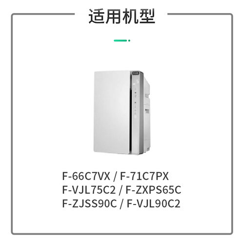 简庭适配松下空气净化器f-66c7vx滤网71C7PX/VJL75C2滤芯ZJSS90C - 图1