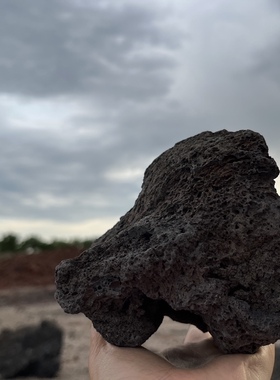 天然火山石摆件装饰园林户外石头