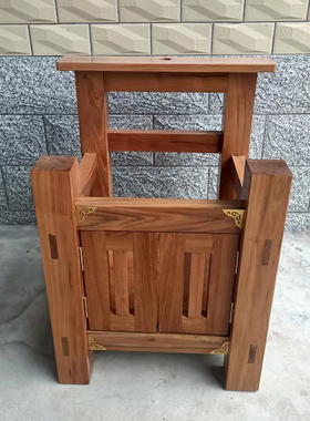 木架子洗手盆仿古石槽仿古