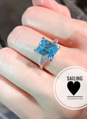 现货蓝钻石CARAT银镀金