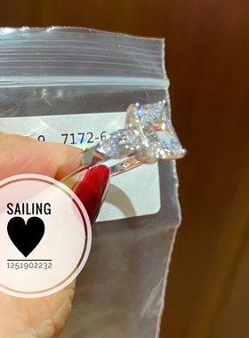 现货香港英国克拉白金钻石戒指