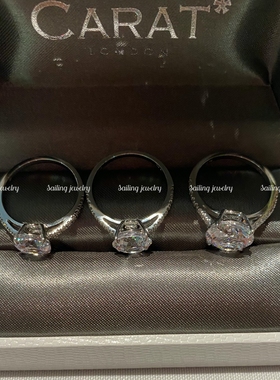 香港英国克拉白金钻石戒指现货