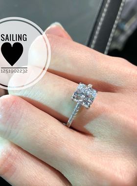 现货香港英国克拉白金钻石戒指