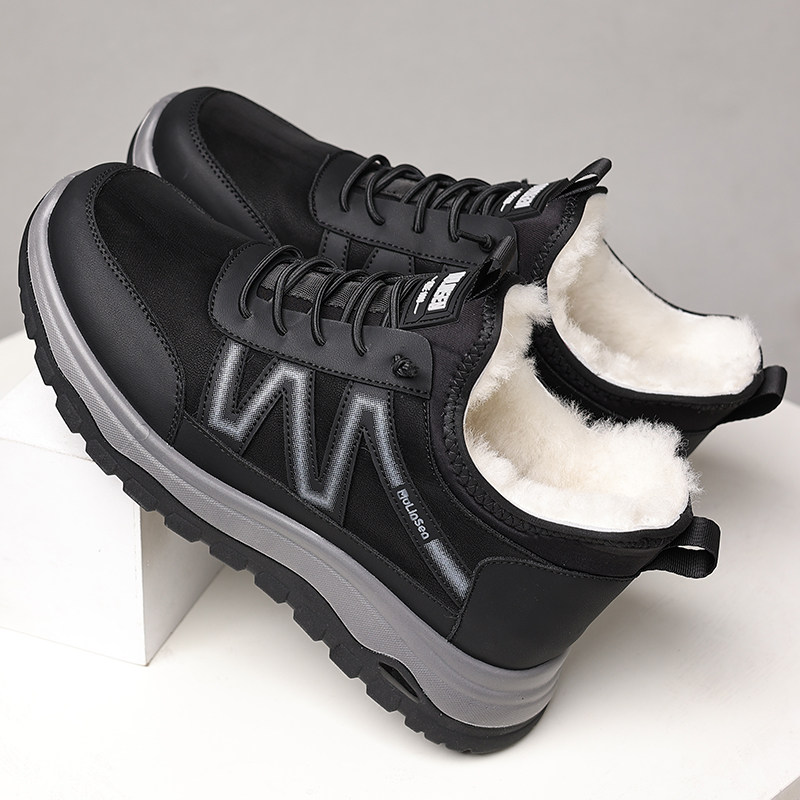 冬季男鞋皮毛一体羊毛雪地靴男士保暖加厚加绒高帮运动防滑棉鞋男,淘宝优惠券,粉丝福利购,淘宝优惠卷