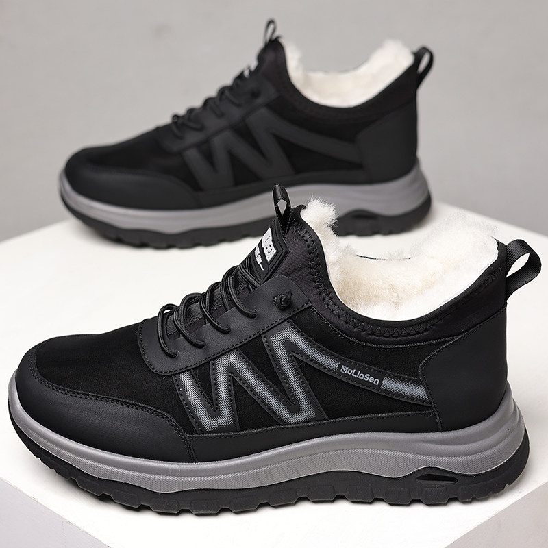 冬季男鞋皮毛一体羊毛雪地靴男士保暖加厚加绒高帮运动防滑棉鞋男,淘宝优惠券,粉丝福利购,淘宝优惠卷