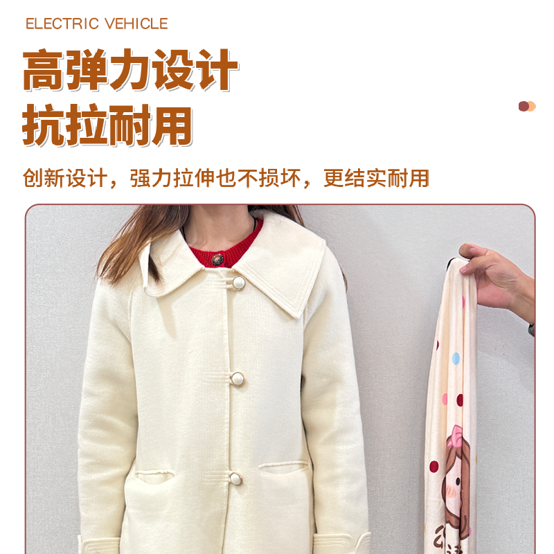 电动车座套适用雅迪爱玛新日台铃通用冬季款加绒大号电瓶车坐垫套 - 图1