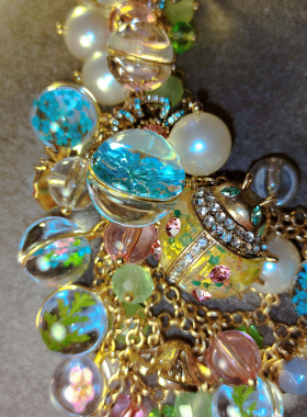 欧美小众设计琥珀昆虫孤品项链