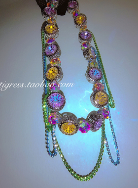 原创设计风水晶流苏项链