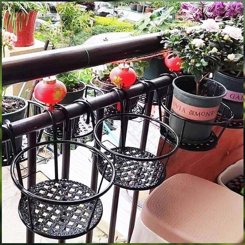 加宽特大号花架阳台栏杆花盆架铁艺悬挂式护栏窗台绿萝多肉置物架,淘宝优惠券,粉丝福利购,淘宝优惠卷