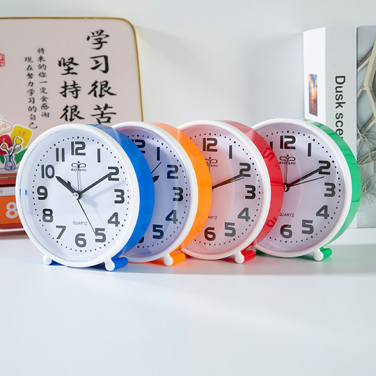 老人大字钟桌面摆台时钟表盘清晰床头学生儿童台式起床新款闹钟表