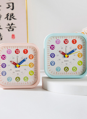 学生静音简约桌面闹钟家用时钟表