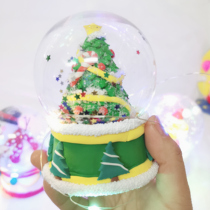 Plastic Water Crystal Ball Bottle 2 Christmas Snowflake Color Simulation Molds White Stars Creative DIY