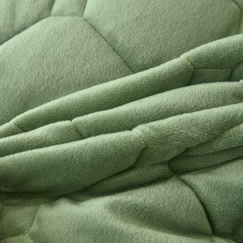 水晶绒床头罩加厚刺绣软包床头套1.8m实木皮床夹棉防尘靠背保护套-图1